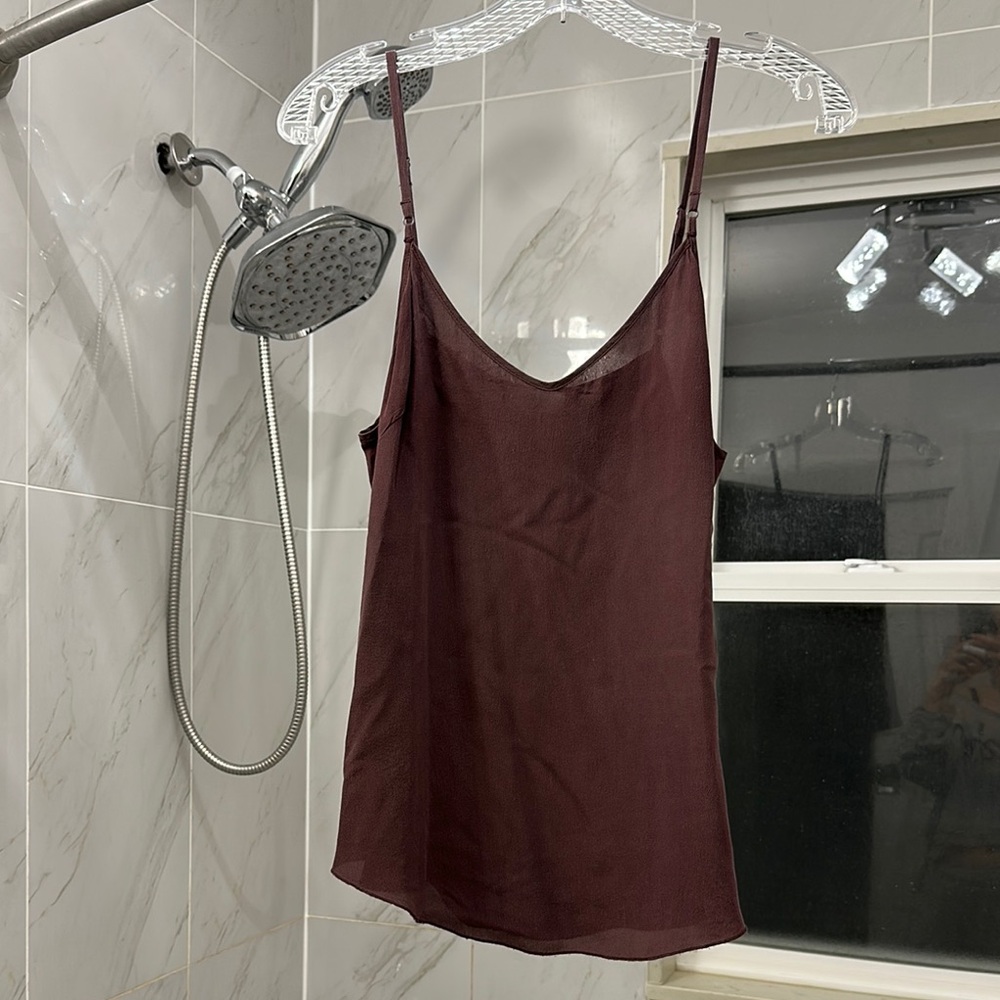 Wilfred Silk Burgundy Cami Top